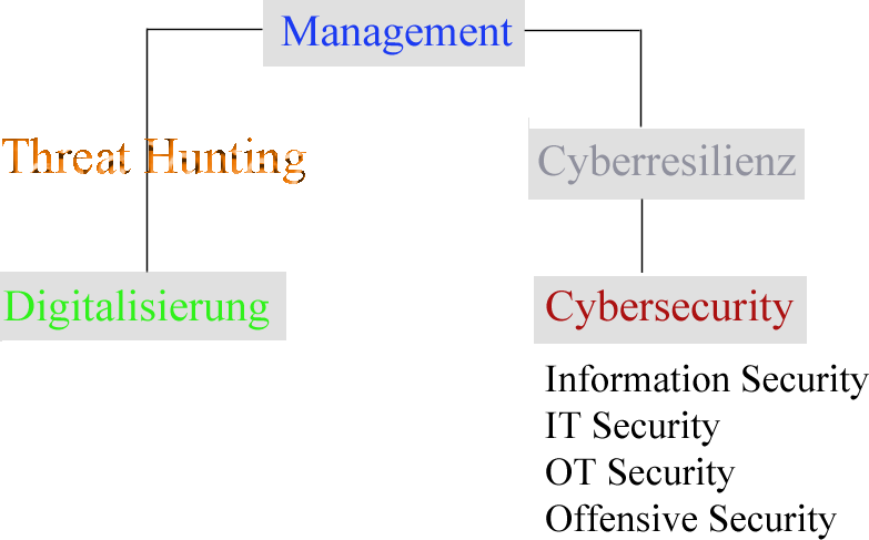 Vom Management zur Cybersecurtiy Grafik